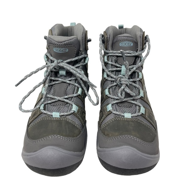 Keen Womens size 9 Circadia Mid Hiking Boots Lace Up Waterproof Steal Gray New - Picture 6 of 11